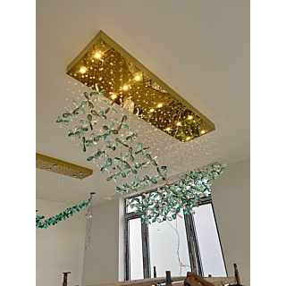 Đèn mâm ốp trần pha lê dài 1.6m THD025L1600