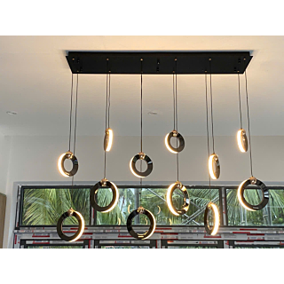 Đèn mâm ốp trần vòng tròn Led hình chữ nhật THD0881N12