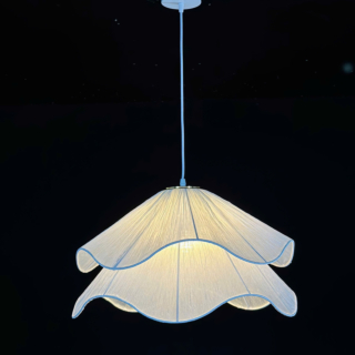 Đèn vải thả trang trí trần nhà đường kính 50cm THD56