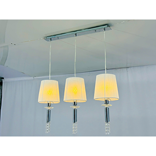 Đèn thả bàn ăn 3 bóng chóa vải THD630T3