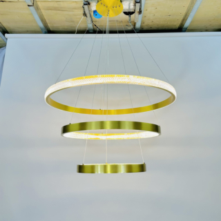 Đèn thả 3 vòng tròn Led 3 chế độ đường kính 80cm THD7041T3