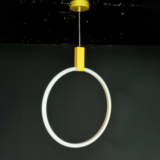 Đèn thả đơn hình tròn thân Sơn màu Vàng đường kính 40cm THD7045T400-SON