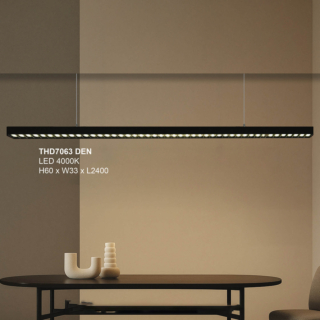 Đèn thanh thả bàn màu Đen dài 2.4m THD7063Den