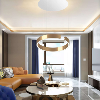 Đèn thả Led chữ C hở đường kính 40cm THD7070T400