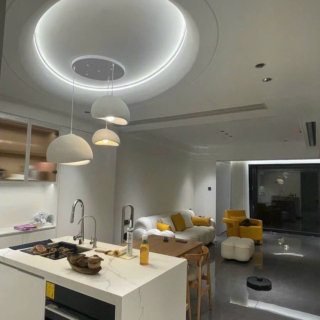 Đèn Thả Trần Nghệ Thuật Dáng Vỏ Sò Độc Đáo đường kính 40cm THD85T400