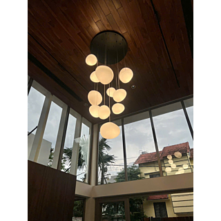 Đèn thả đá cuội đường kính 23cm TT46T230