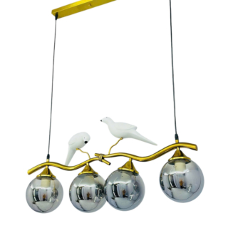 Đèn chùm hiện đại chóa màu Khói dài 75cm TTK114T4-Khoi