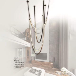 Đèn thả nghệ thuật dây da TTK153
