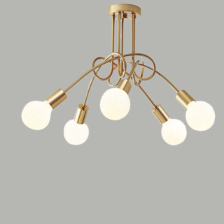 Đèn chùm hiện đại màu Vàng 5 bóng TTK18T5-Vang