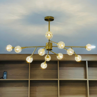 Đèn thả pha lê 12 tay TTK64T12