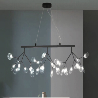 Đèn Hera Decor thân màu Đen 27 bóng chao màu trắng Trong TTKHERA-Den-Ngang-27-ChaoTrong