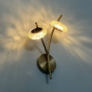 Đèn tường pha lê 2 bóng VK108