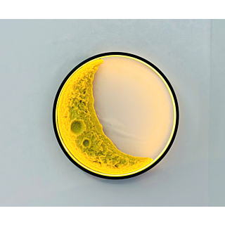 Đèn ốp trần | Treo tường mặt trăng khuyết in nổi 60cm VK128T600