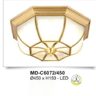 Đèn mâm ốp trần đồng nguyên chất MD-C6072/450