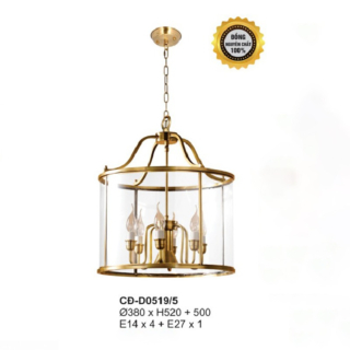 Đèn thả đồng kính CD-D519/5