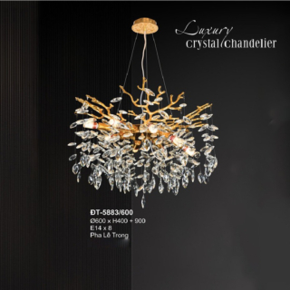 Đèn thả lá pha lê TPL-5883/600