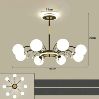 Đèn bóng cầu phòng khách DT-H9020/8