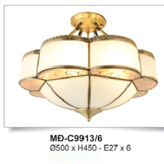 Đèn ốp trần đồng bàn ăn MD-C9913/6