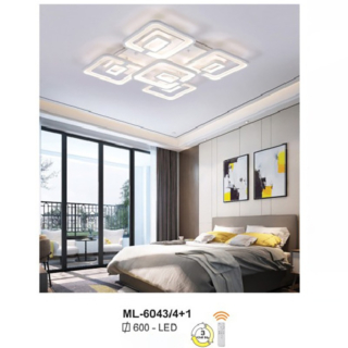Đèn ốp trần led hiện đại cánh vuông ML-6043/4+1