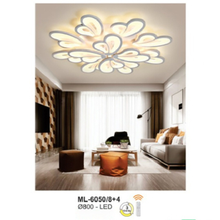 Đèn mâm led ốp trần hiện đại ML-6050/8+4