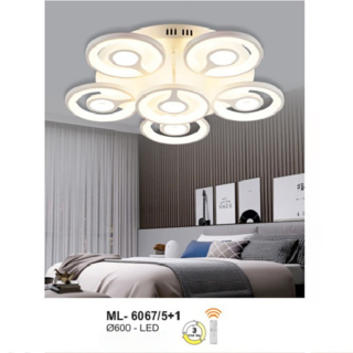 Đèn ốp trần led hiện đại ML-6067/5+1