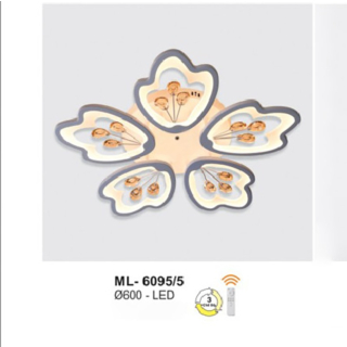Đèn ốp trần hiện đại 5 cánh hoa ML-6095/5