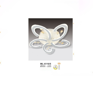 Đèn ốp trần hiện đại 5 cánh chữ C ML-6116/5