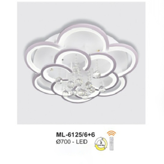 Đèn ốp trần led hiện đại phòng khách nhỏ ML-6125/6+6