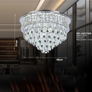 Đèn ốp trần tròn pha lê hình MPL-84237/600
