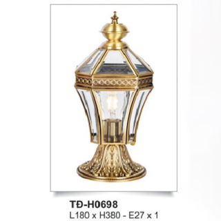 Đèn trụ cột đồng nguyên chất TD-H0698