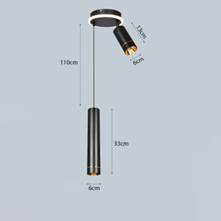 Đèn treo phòng ngủ 2 bóng TL-6345/2BK