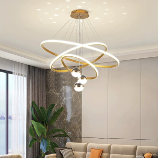 Đèn thả bàn màu vàng cho phòng khách TL-9005/GD