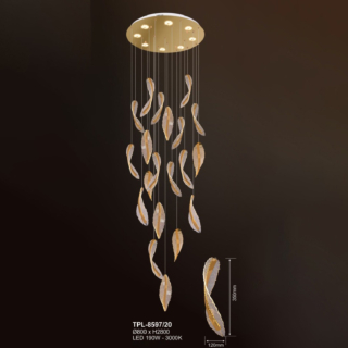 Đèn thả pha lê TPL-8597/20