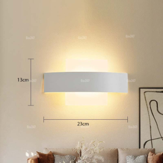 Đèn hắt tường 2 đầu hình chữ nhật màu trắng VL-7104/WH