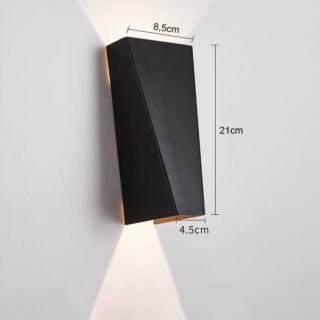 Đèn tường màu đen 2 đầu hắt sáng VL-8129/BK