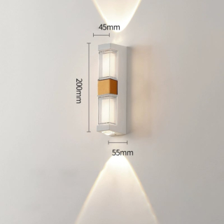 Đèn tường hàng rào sáng toàn thân VL-8271/WH