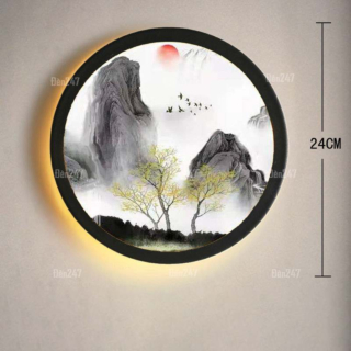 Đèn decor tranh núi rừng VL-984/BK