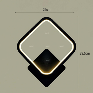 Đèn tường vuông màu đen VL-A37/BK