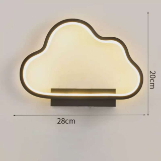 Đèn đám mây gắn tường màu đen VL-A89/BK