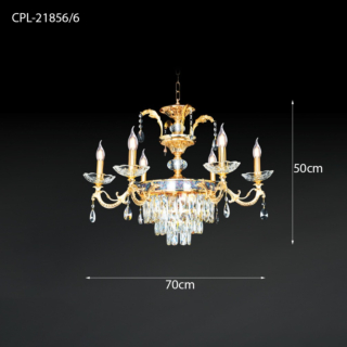 Đèn chùm pha lê xà cừ CPL-21856/6