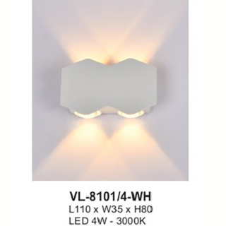 Đèn tường led ngoài trời VL-8101/4-WH