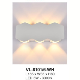 Đèn tường led ngoài trời VL-8101/6-WH