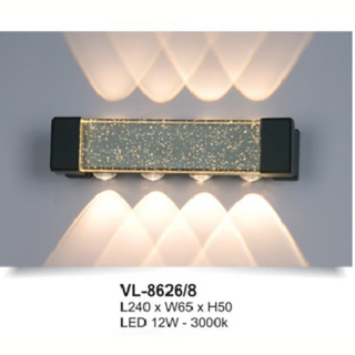 Đèn tường pha lê ngoài trời VL-8626/8