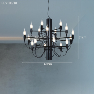 Đèn chùm nhà hàng kiểu hình cây CC910/18