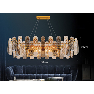 Đèn thả trần pha lê họa tiết lưới CFL2838