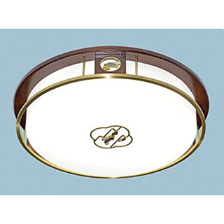 Đèn ốp trần đồng tròn đế gỗ OD3114