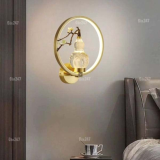 Đèn tường đồng tròn hồ lô trong suốt VD6211