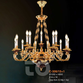 Đèn chùm cổ điển C-306/15+1