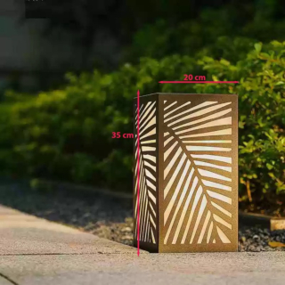 Đèn led sân vườn hiện đại khắc hình lá cọ LG-0862