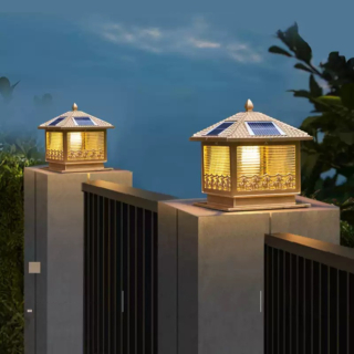 Đèn Trụ Cổng Sân Vườn năng lượng mặt trời TNL-01